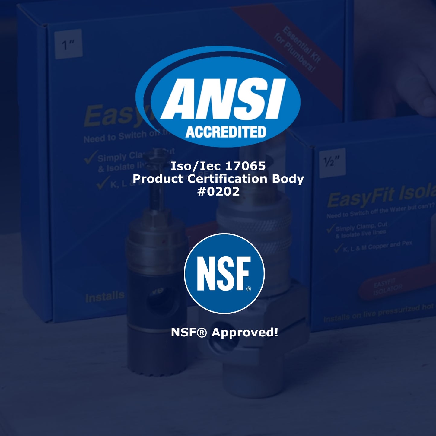 1/2" EasyFit Isolator Valve, Complete Kit